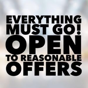 Open to reasonable offers!